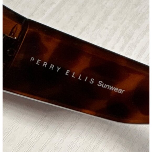 Perry Ellis Sunwear Tortoise Shell Womens Sunglasses With Dark Lenses - Picture 5 of 9
